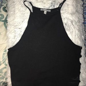 Charlotte Russe Black Crop Top